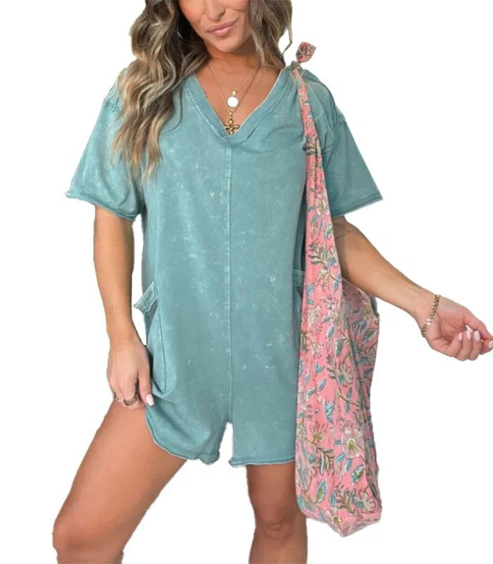 Maricel | Chic Washed Romper