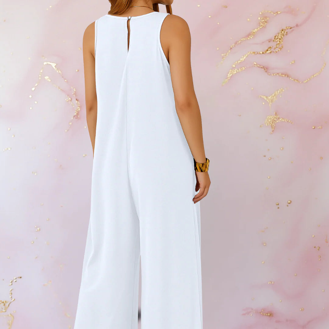 Grace™ | Wide-Leg Sleeveless Jumpsuit