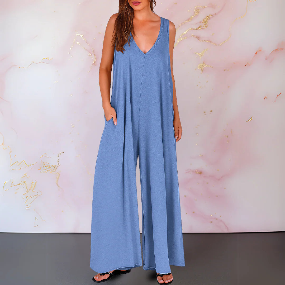 Grace™ | Wide-Leg Sleeveless Jumpsuit
